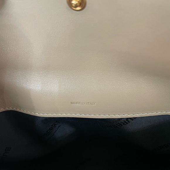 BURBERRY SMALL MONOGRAM MOTIF LEATHER CROSSBODY BAG. - Picture 16 of 16